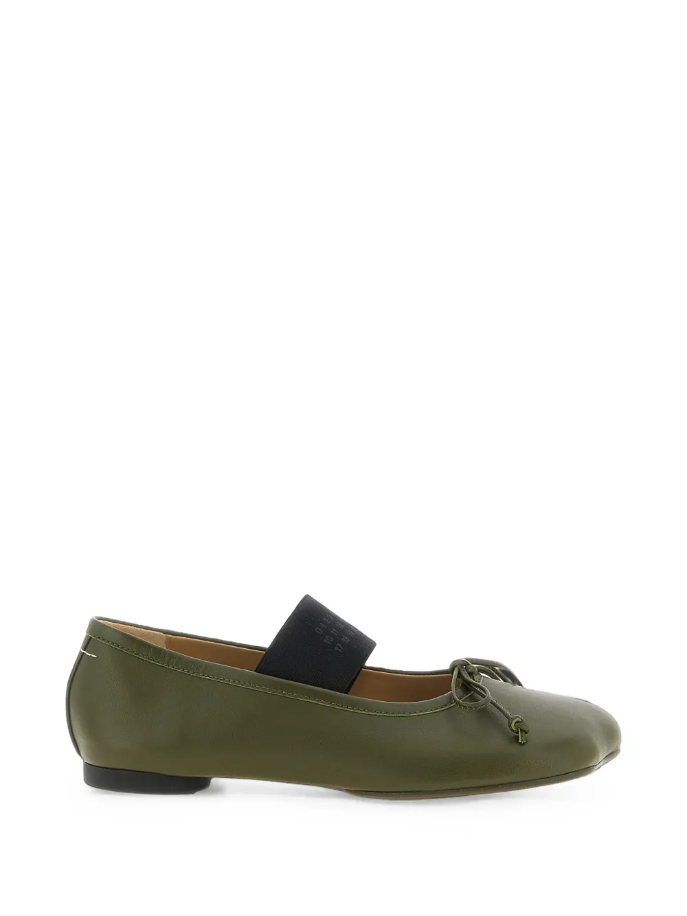 MM6 Maison Margiela Anatomic Numeric ballerinas - Verde