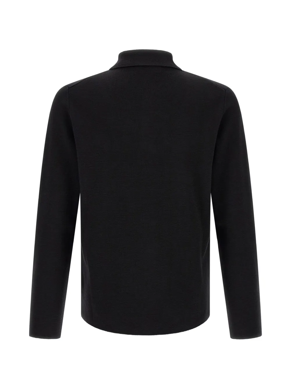 Zanone Saharan vest met knopen Zwart