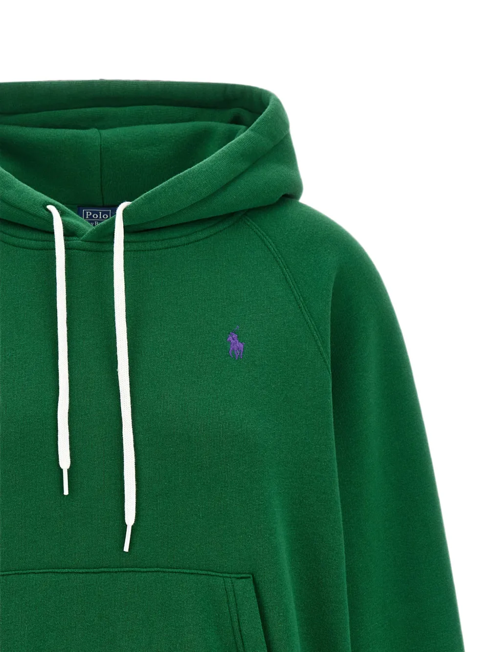Polo Ralph Lauren Geborduurde hoodie met raglanmouwen Groen