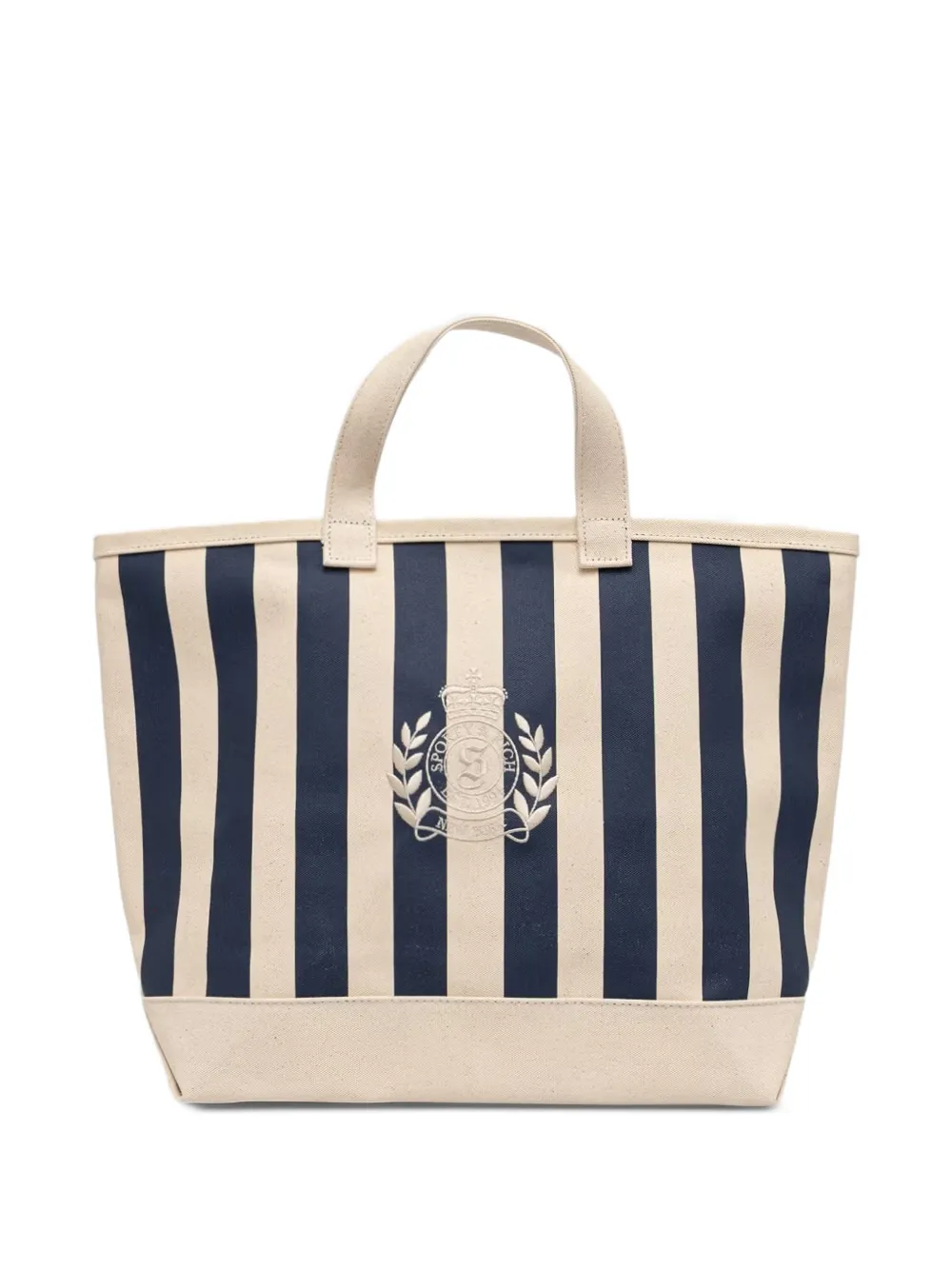 Sporty & Rich Borsa tote a righe - Toni neutri