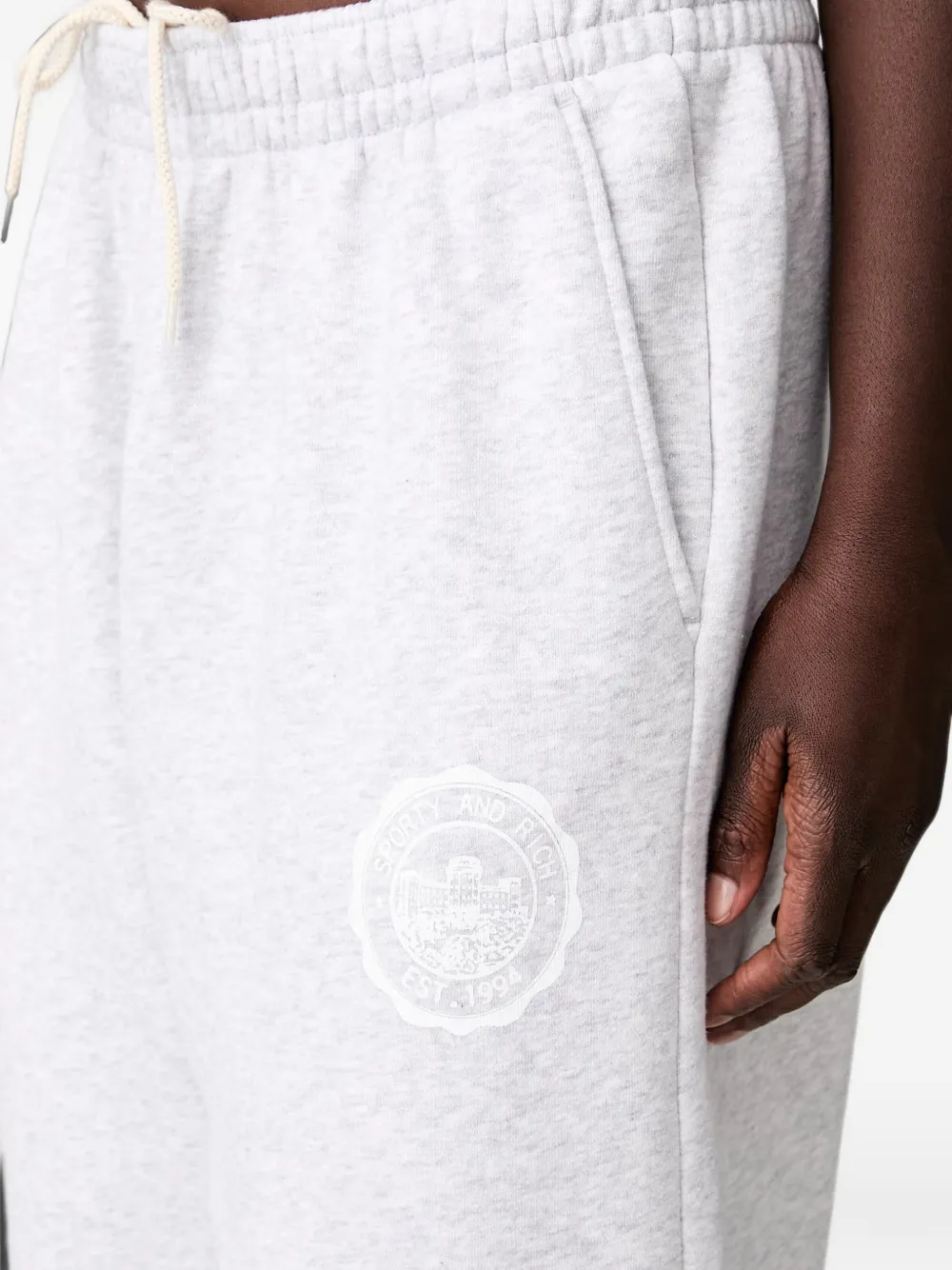 Sporty & Rich x Juicy Couture trainingsbroek met trekkoord Grijs