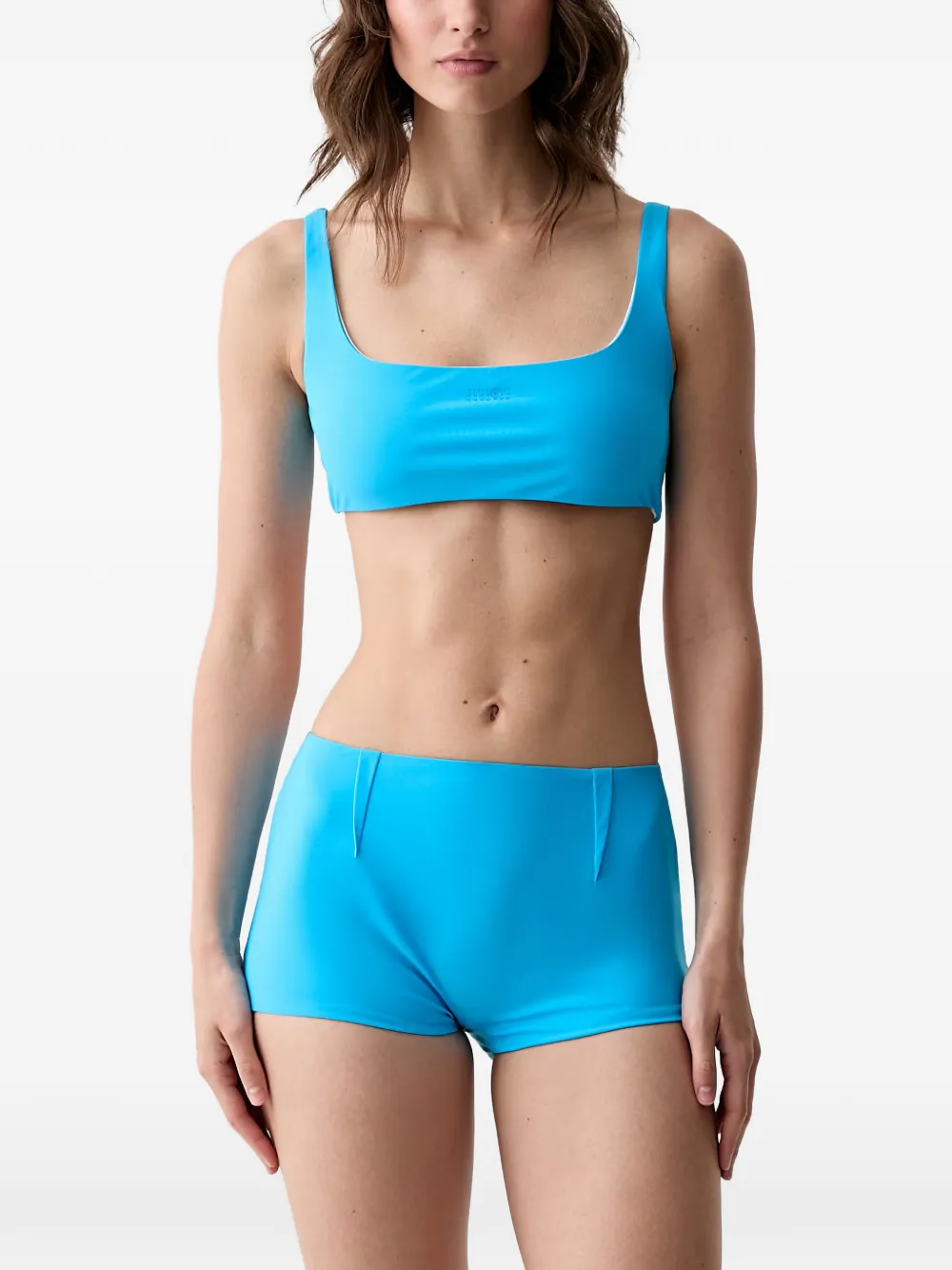 MM6 Maison Margiela logo-print bikini - Blu