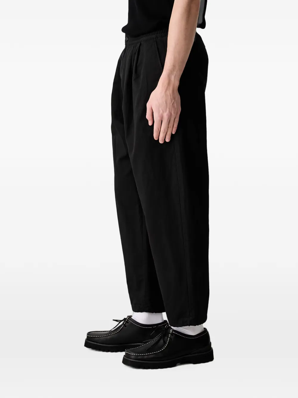 Neighborhood Broek met elastische taille Zwart