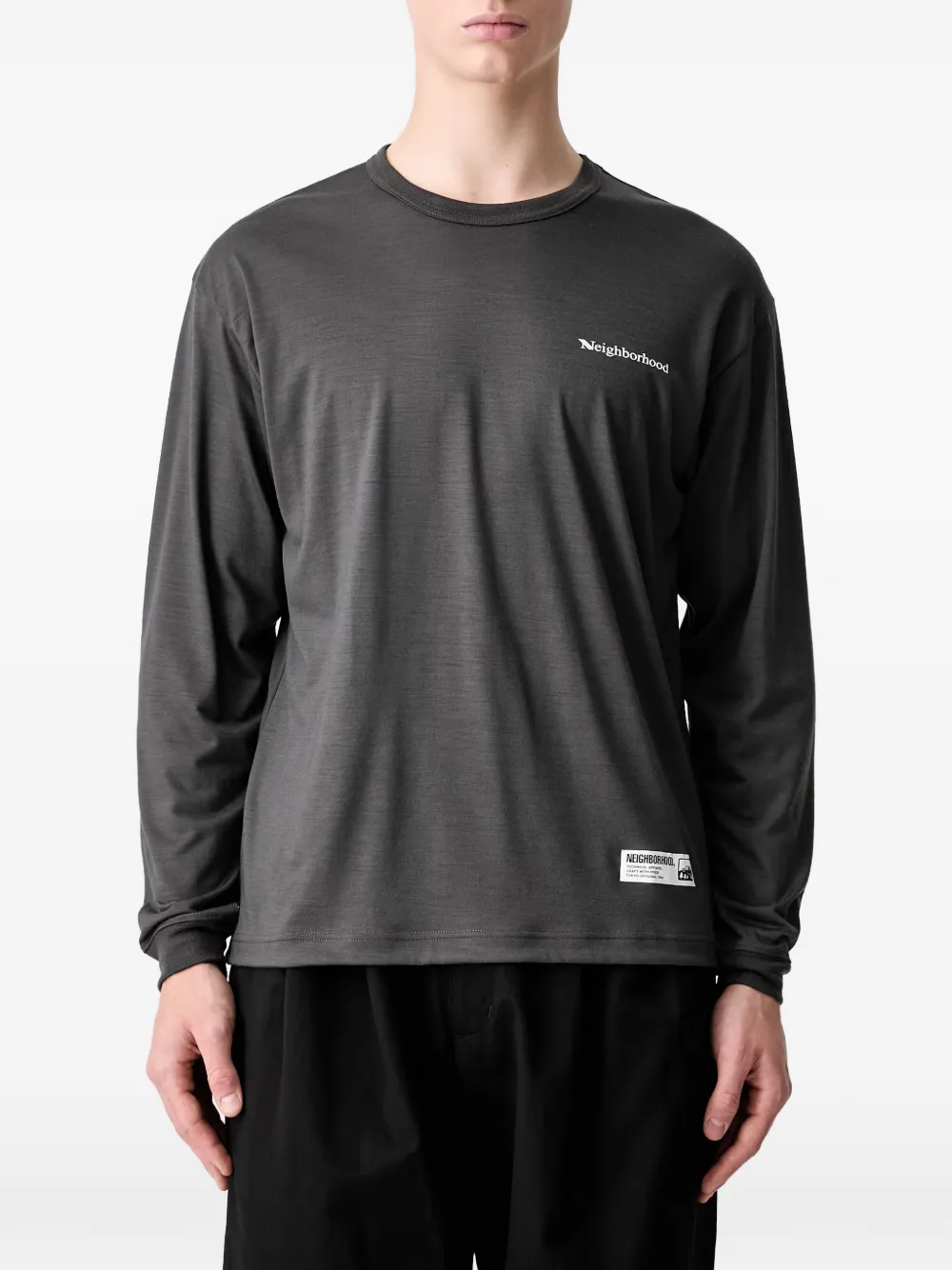 Neighborhood T-shirt met logoprint Grijs