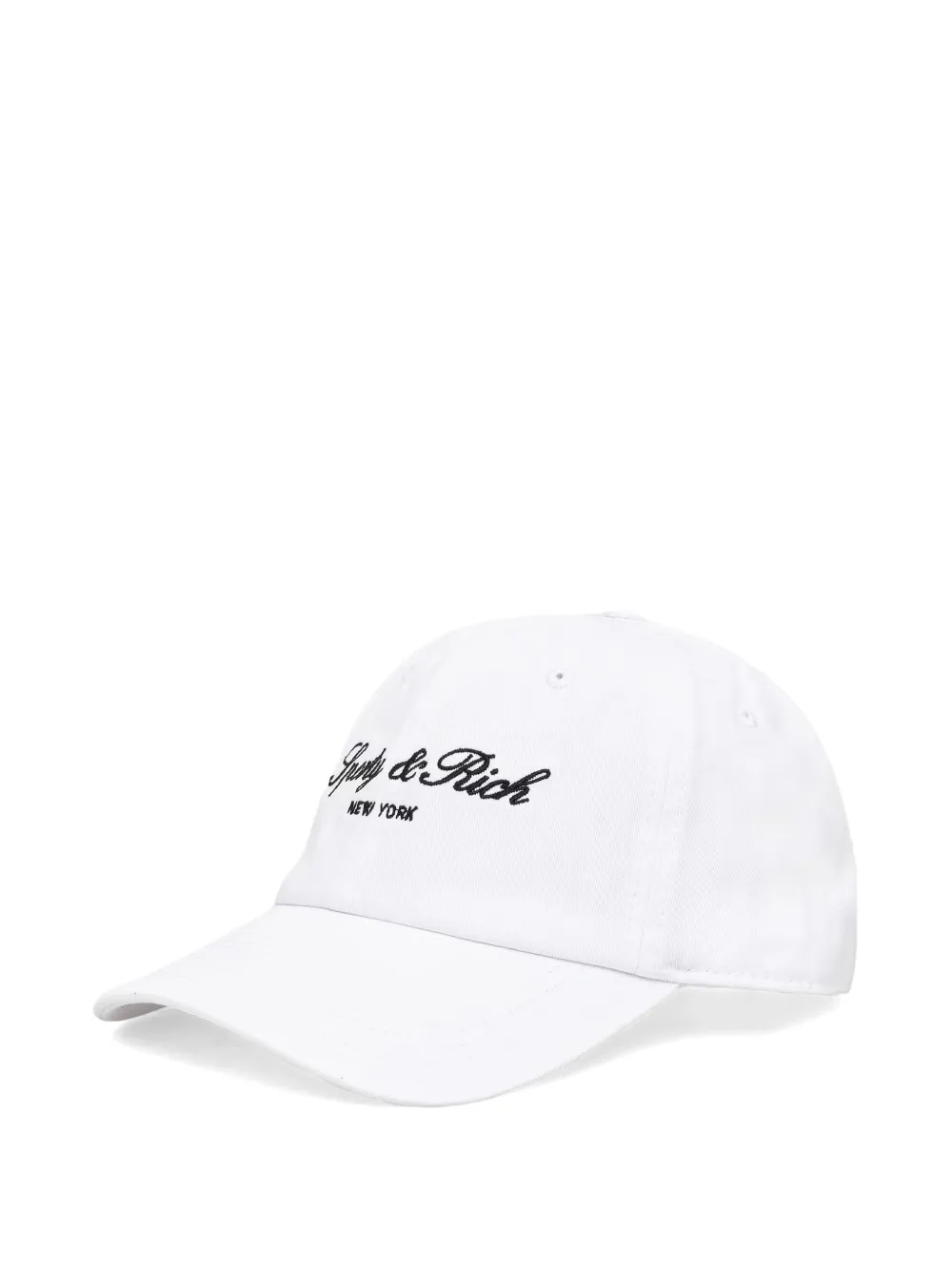 Sporty & Rich Cappello da baseball con logo - Bianco