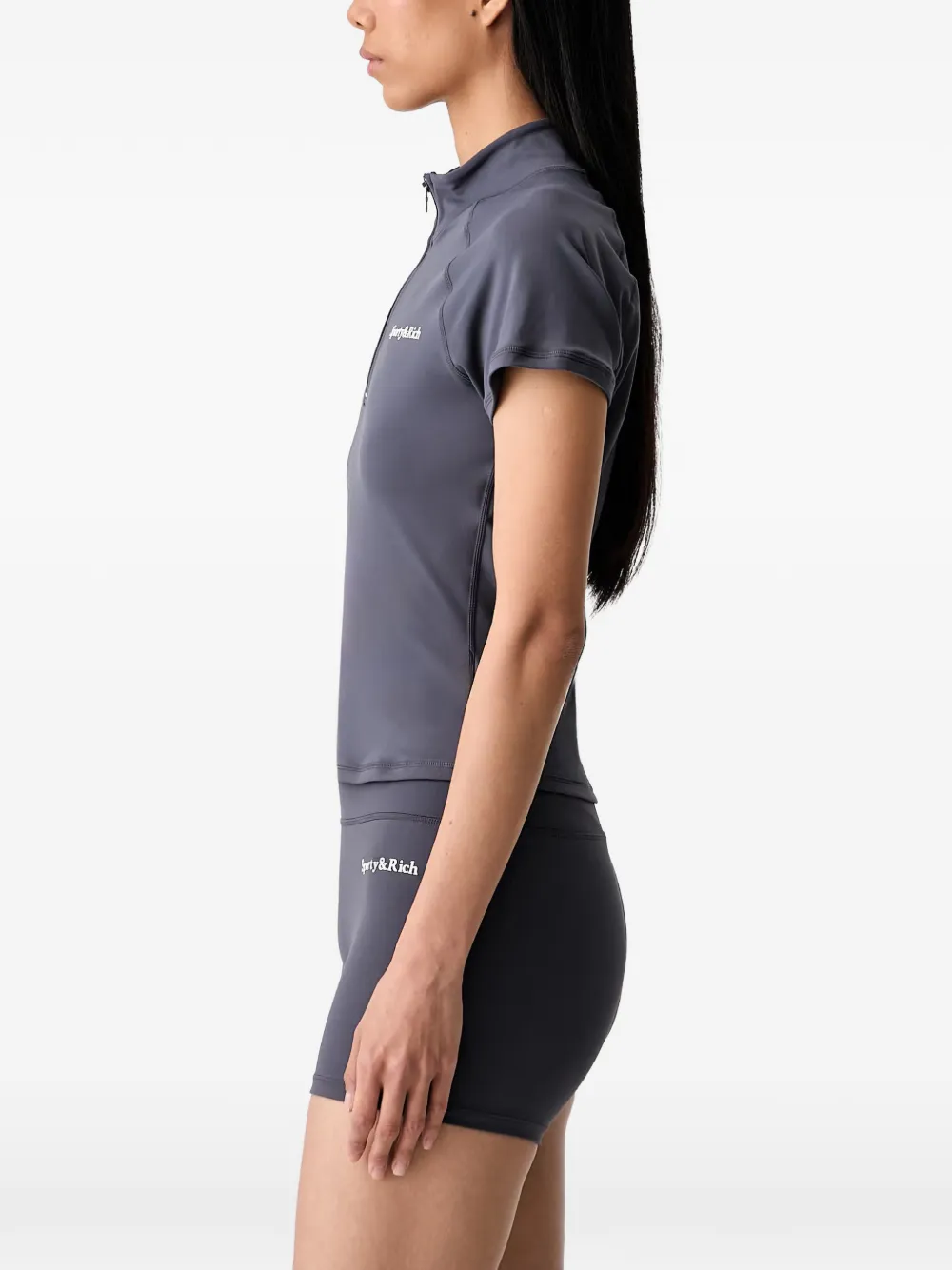 Sporty & Rich T-shirt met logoprint Grijs