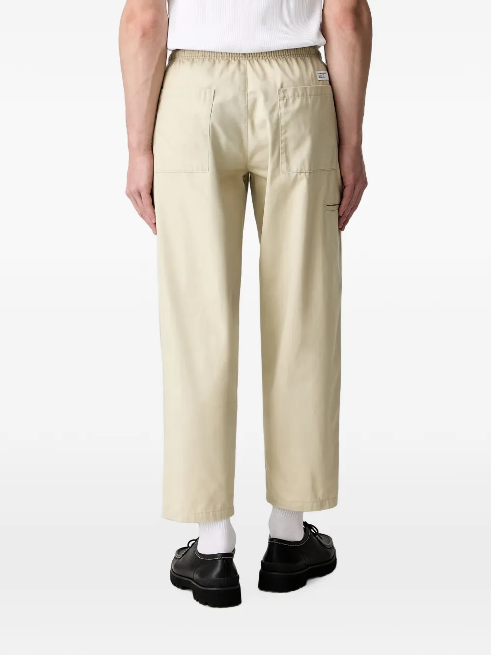 Neighborhood Broek met geborduurd logo en trekkoord Beige