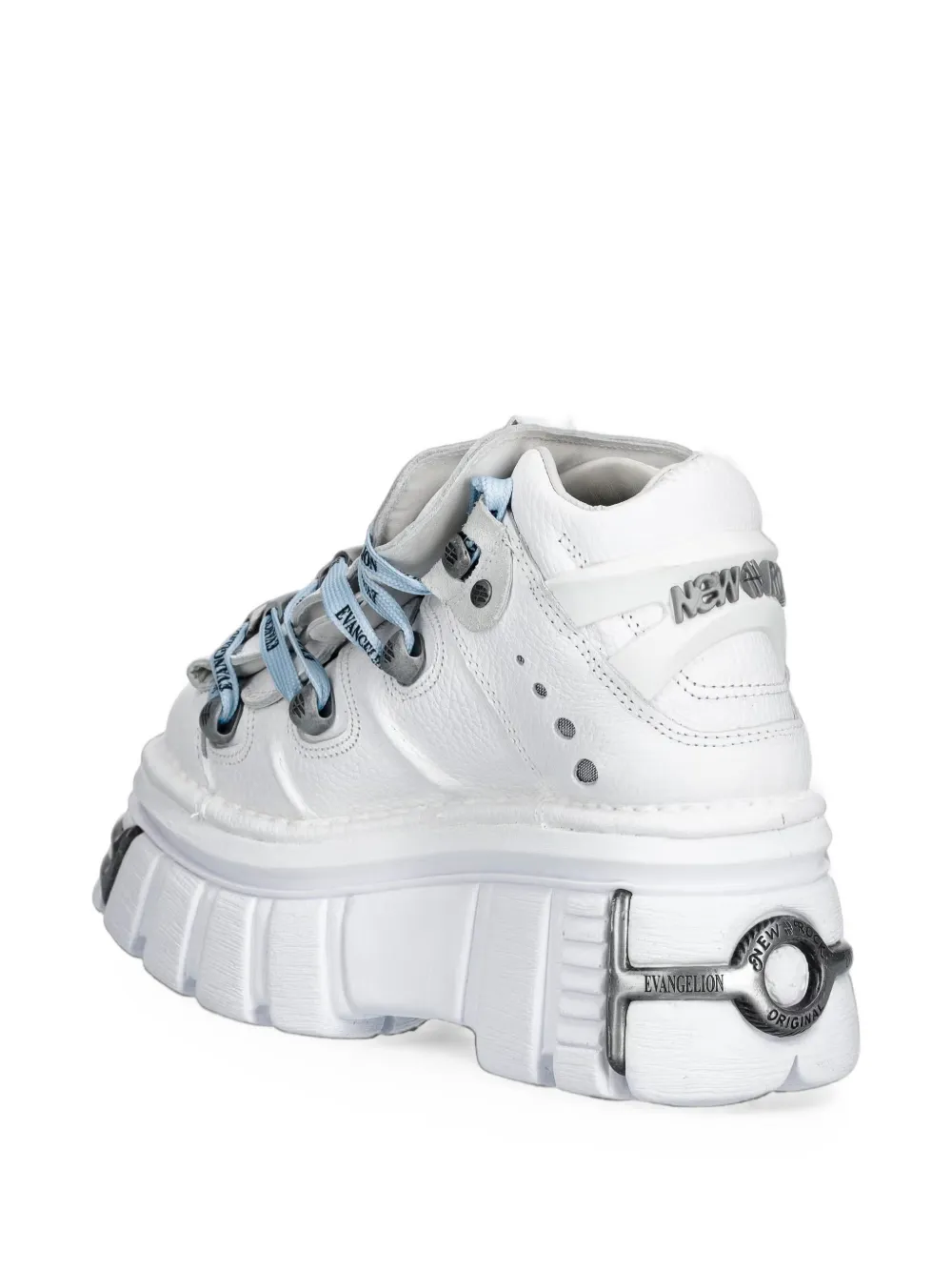 NEW ROCK platform ankle boots Wit