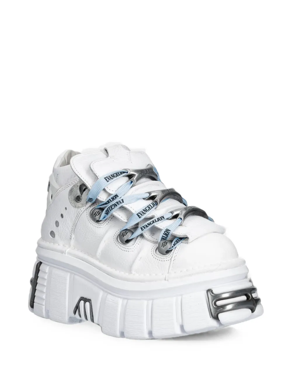 NEW ROCK platform ankle boots Wit