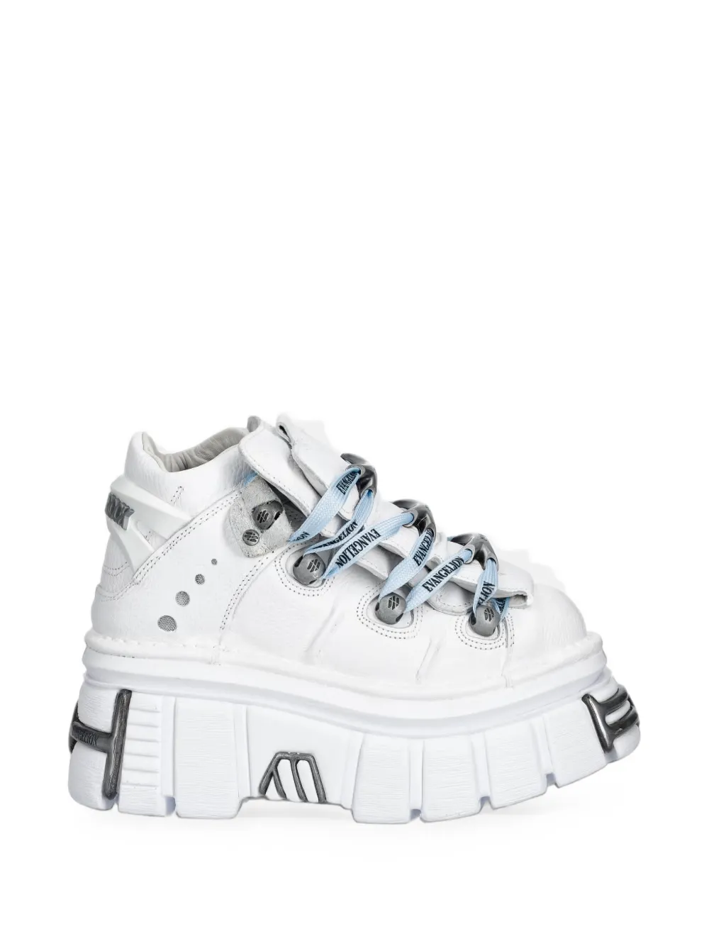 NEW ROCK platform ankle boots Wit
