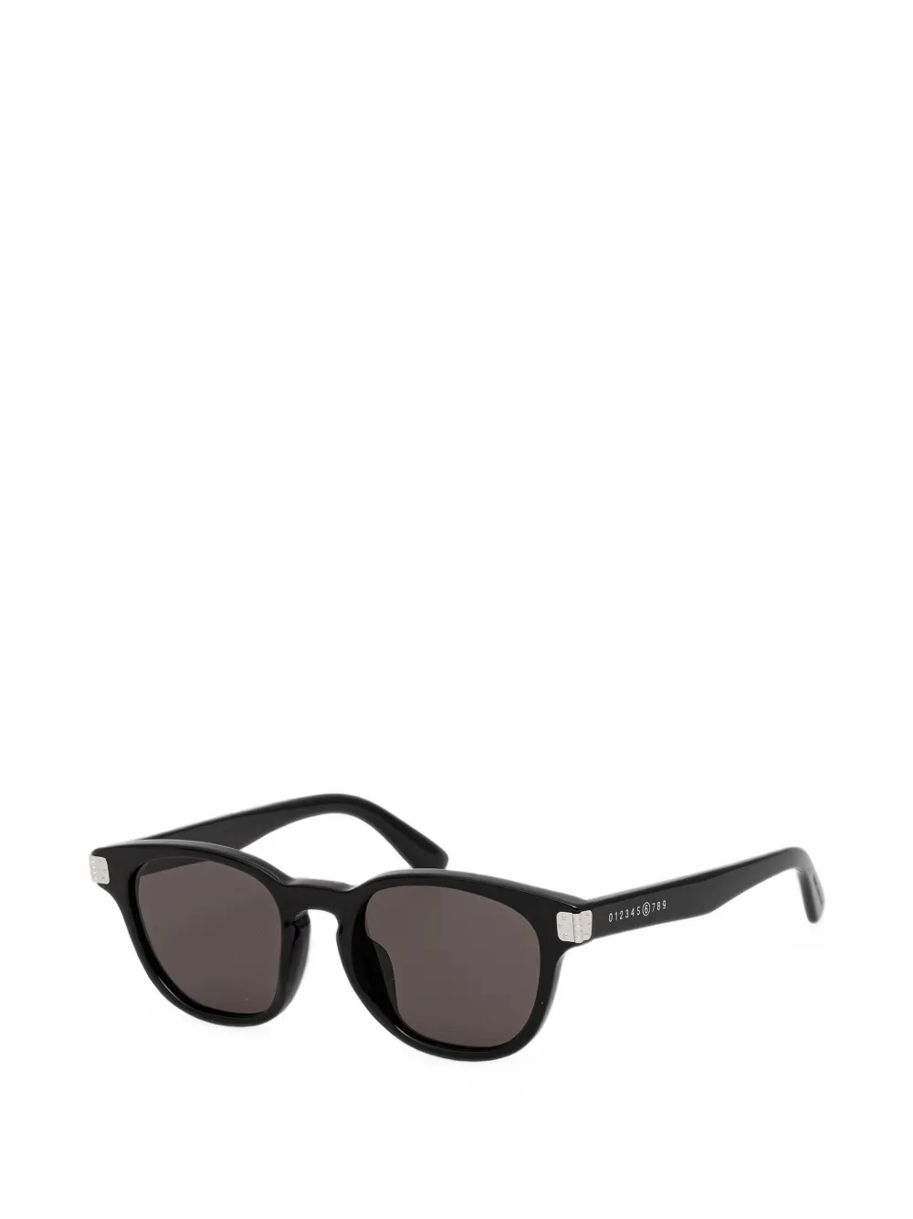 MM6 Maison Margiela Zonnebril met gegraveerd logo Zwart