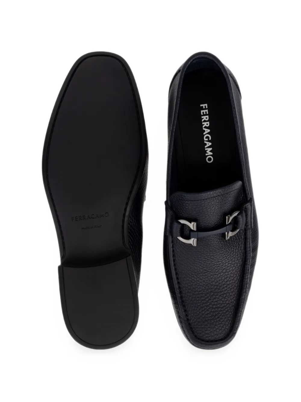 Ferragamo Gancini Ornament loafers Blauw