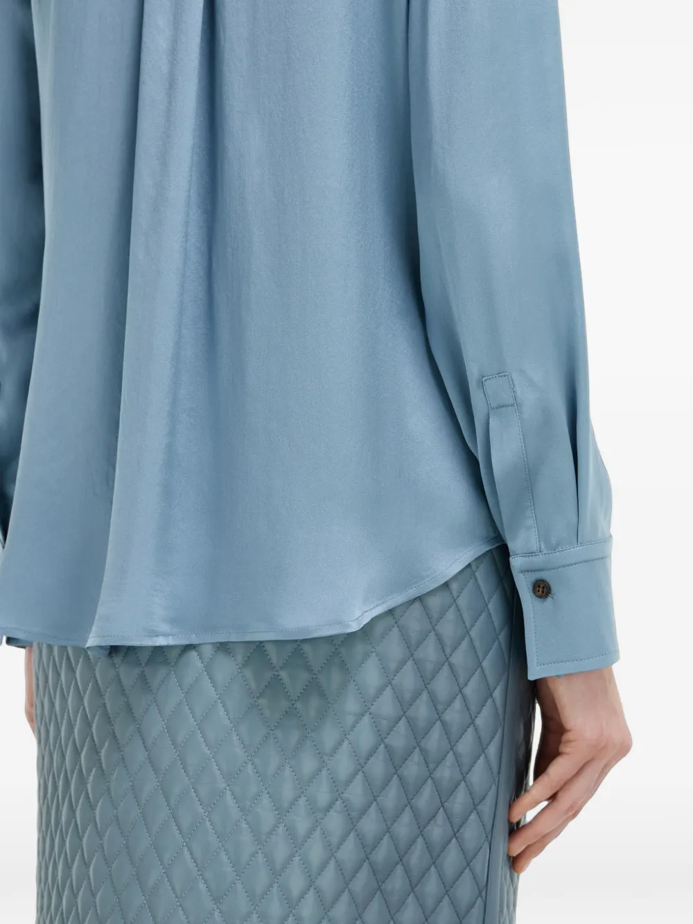 Ferragamo Zijden blouse Blauw