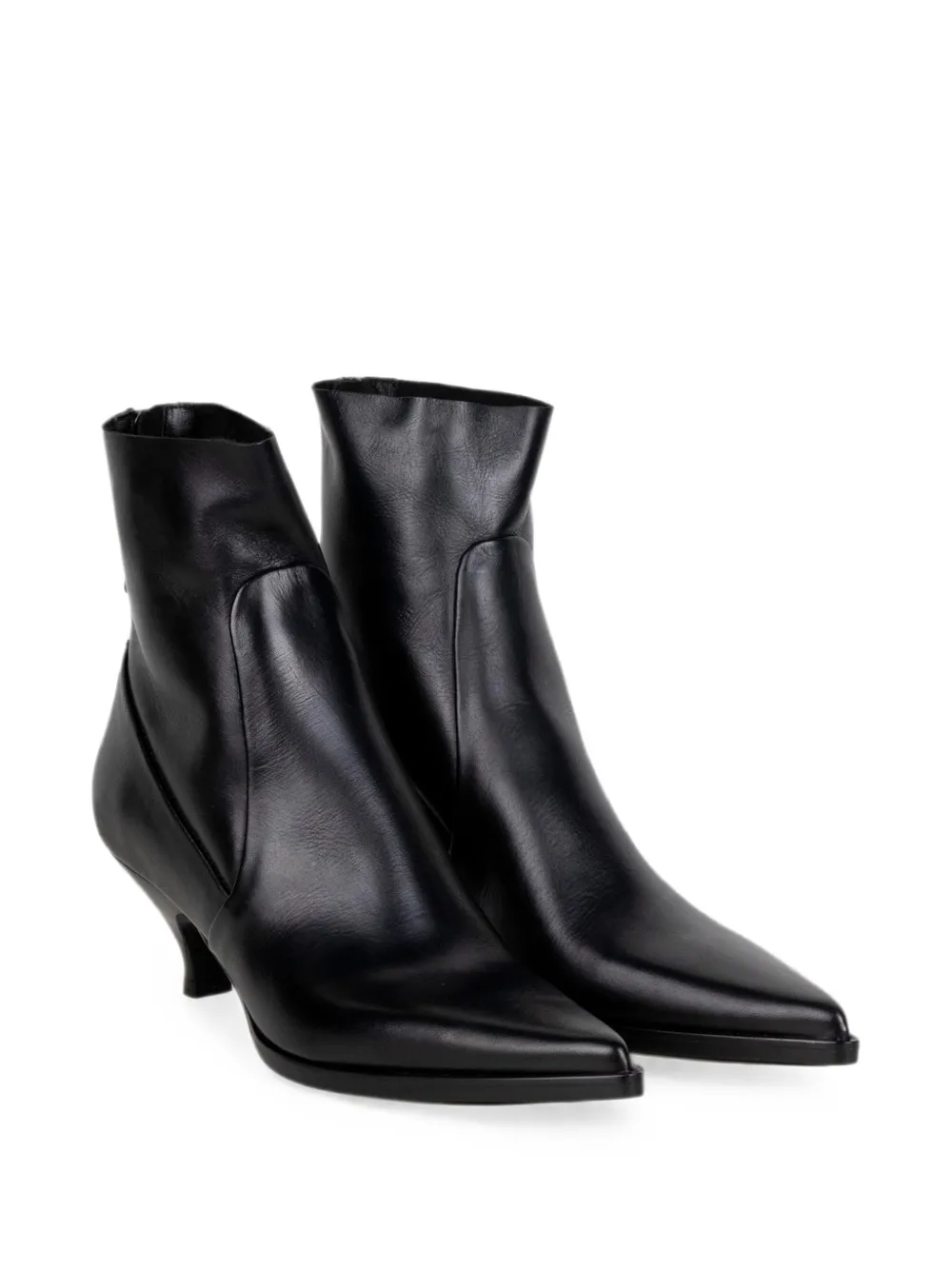 Elena Iachi Thais pointed-toe zip-fastening ankle boots Zwart