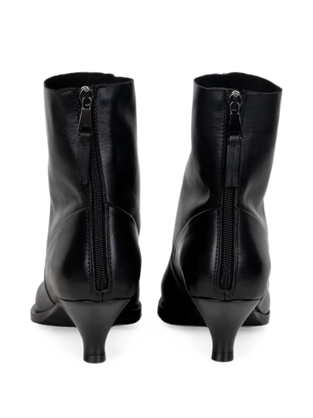 Elena Iachi Thais pointed-toe zip-fastening ankle boots Zwart
