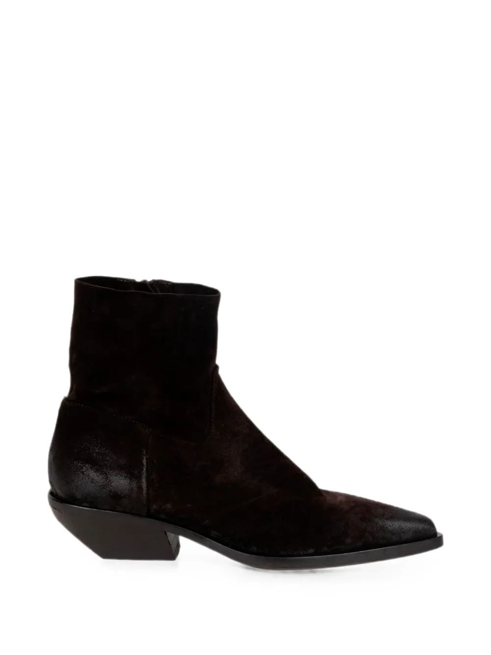 Elena Iachi distressed-effect pointed-toe boots Bruin