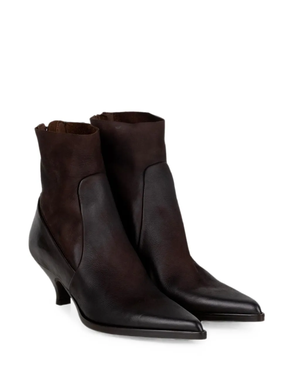 Elena Iachi Thais pointed-toe zip-fastening ankle boots Bruin