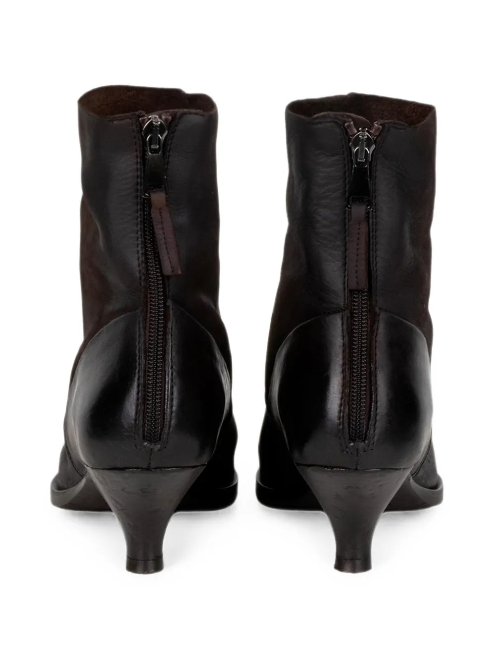 Elena Iachi Thais pointed-toe zip-fastening ankle boots Bruin