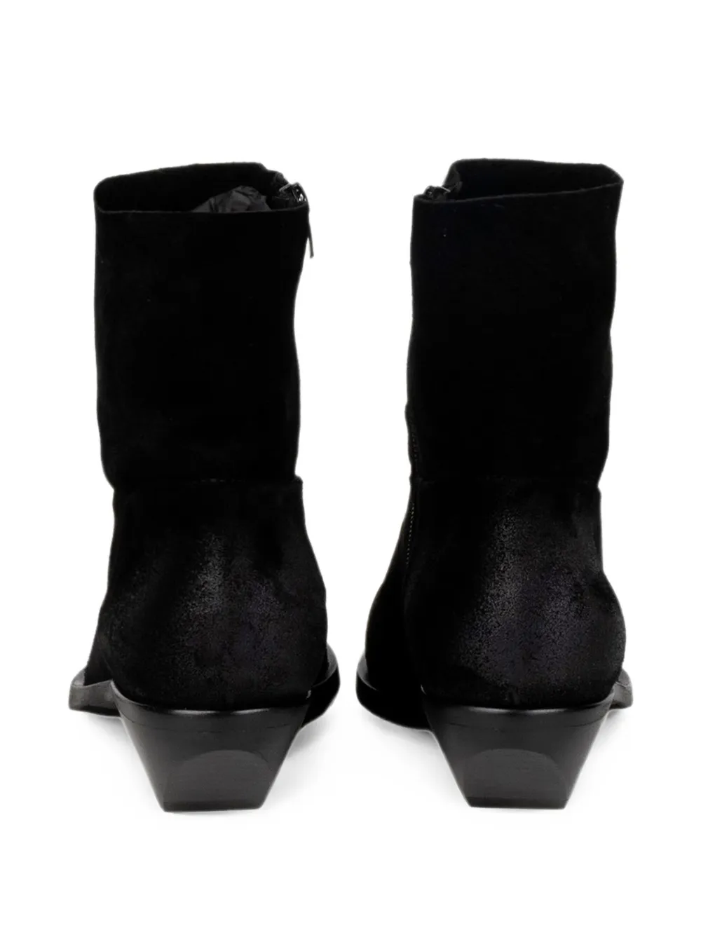 Elena Iachi pointed-toe side-zip ankle boots Zwart