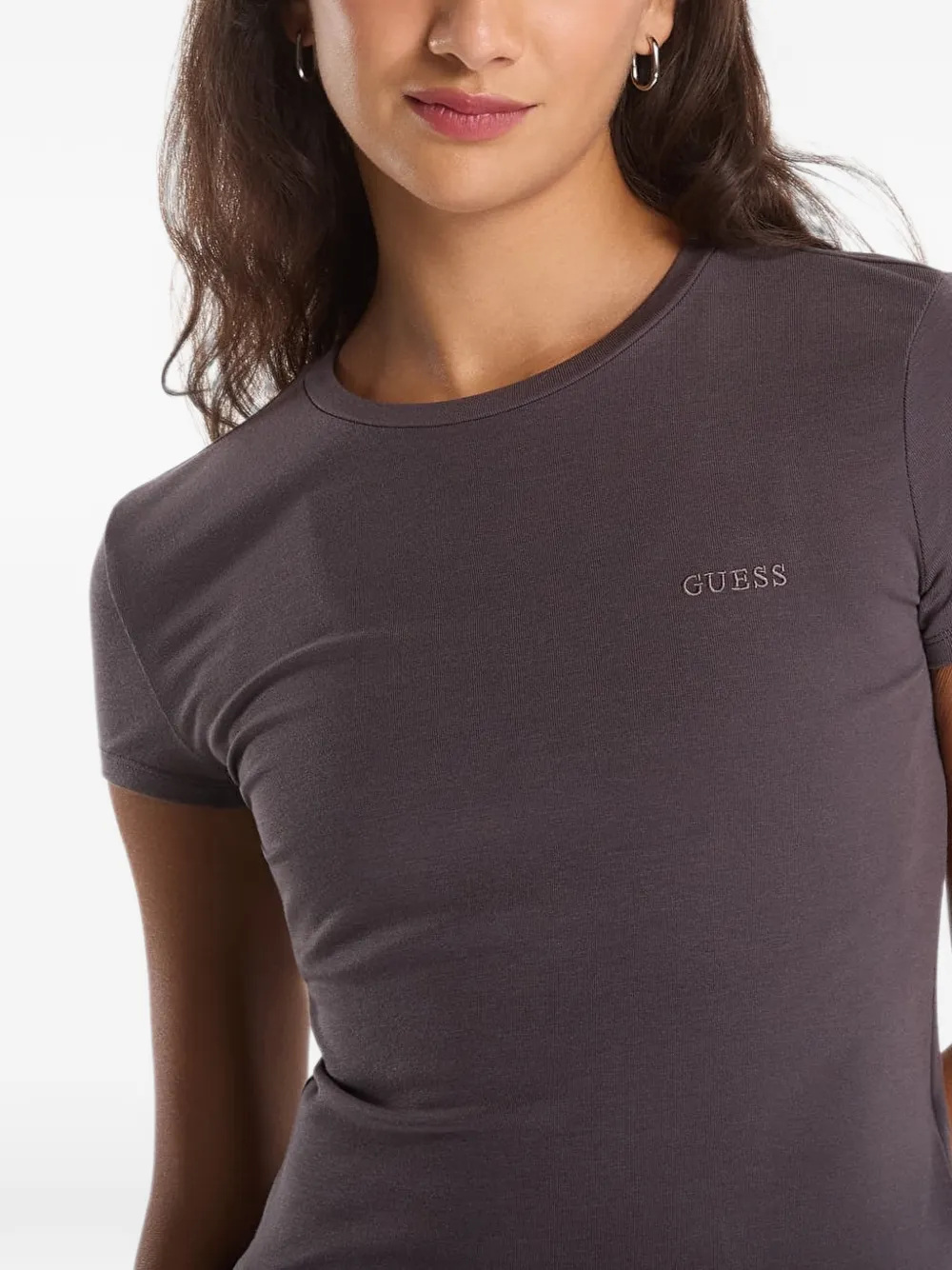 GUESS USA logo-print short-sleeve T-shirt Grijs