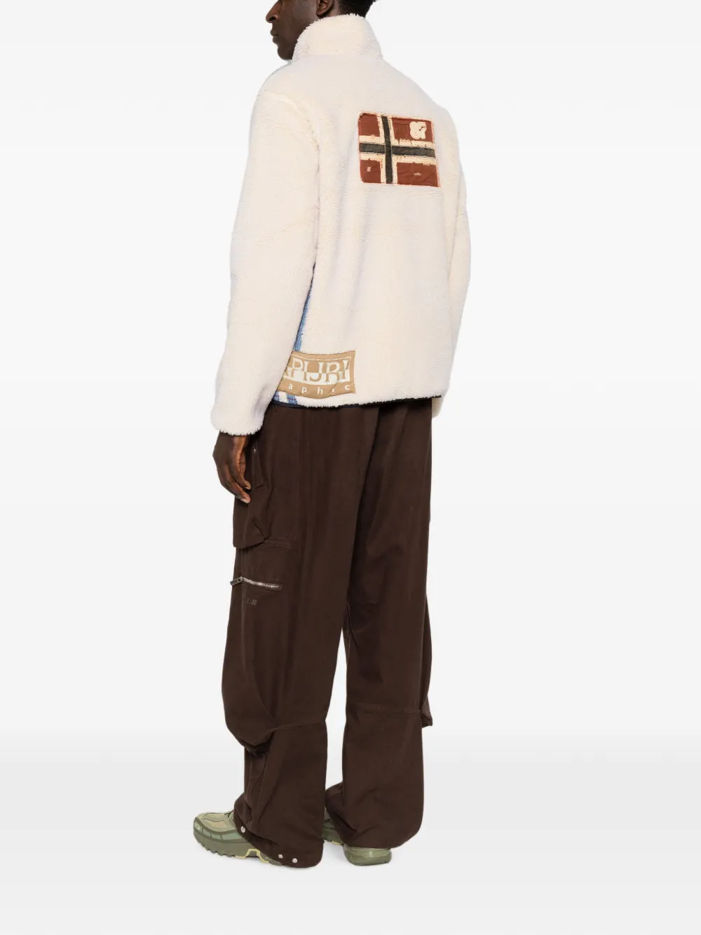Napapijri Trui met logopatch Beige