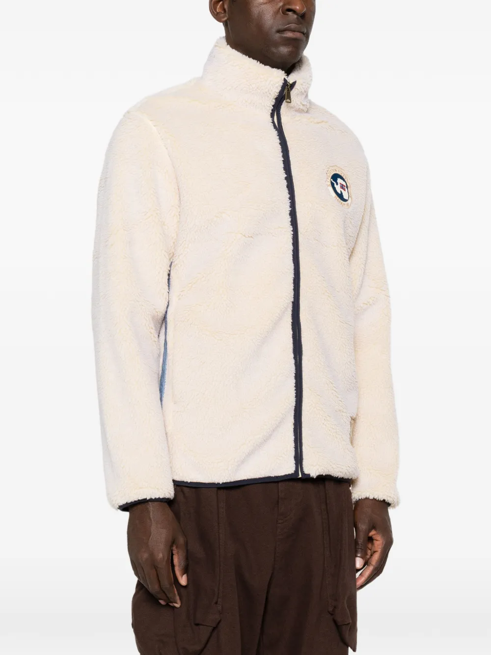 Napapijri Trui met logopatch Beige