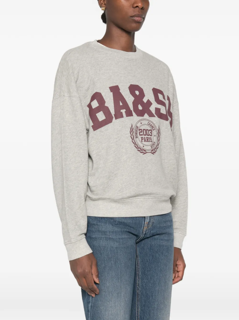 Ba&Sh Sweater met logoprint Grijs