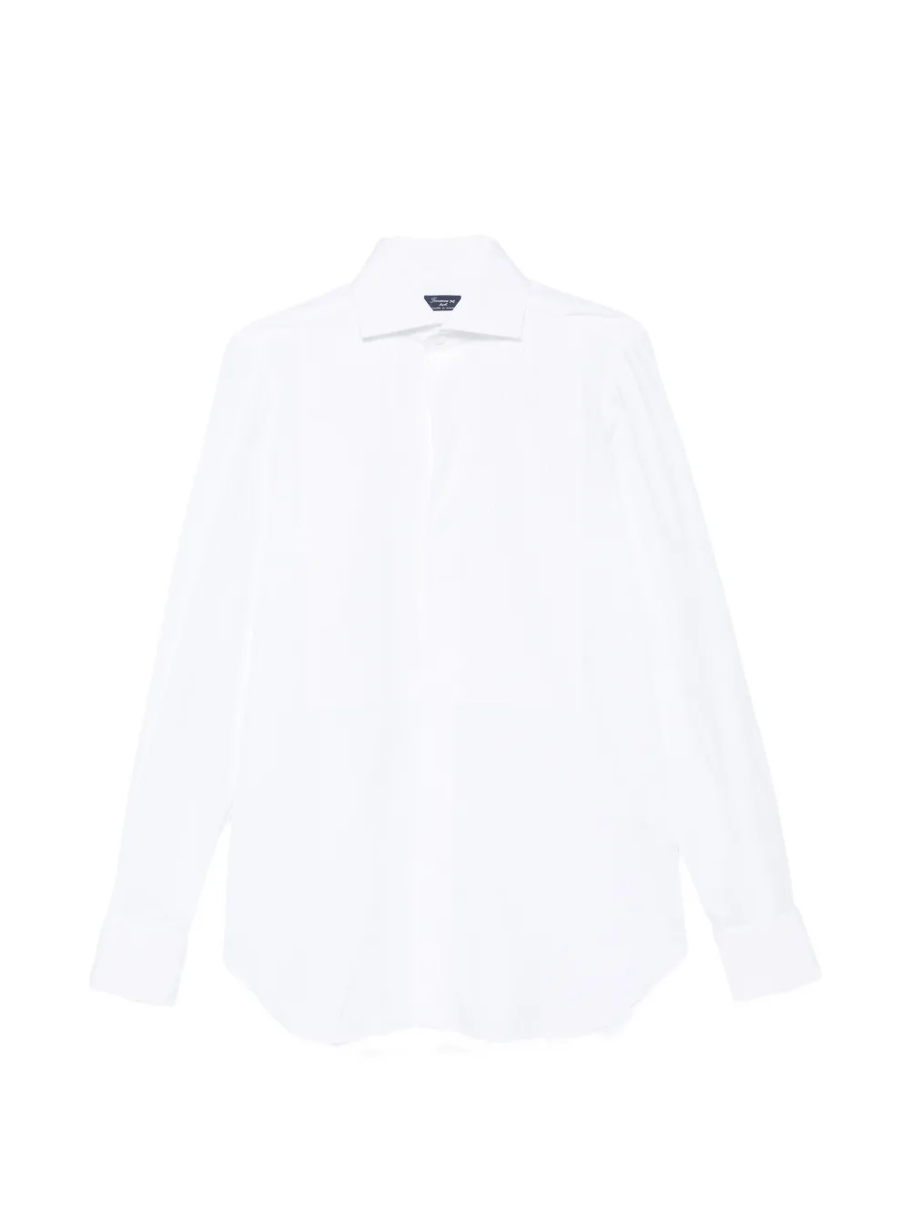 Finamore 1925 Napoli pleated-texture shirt - Bianco