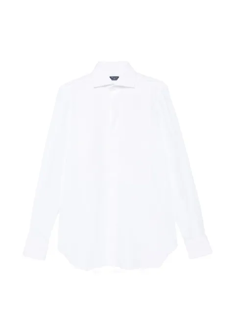 Finamore 1925 Napoli pleated-texture shirt