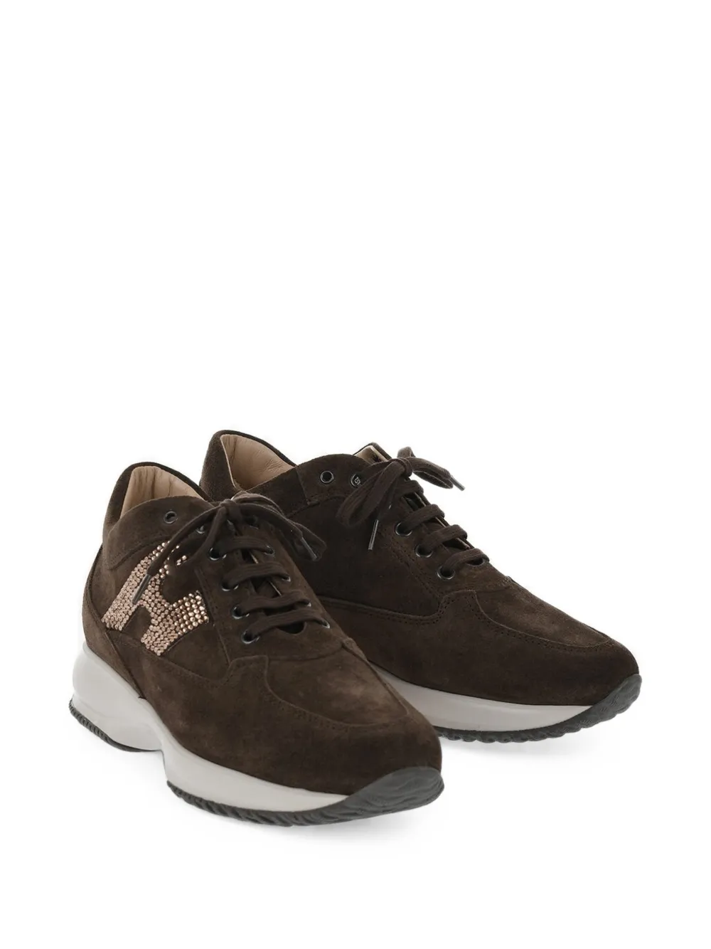Hogan Interactive rhinestone-embellished sneakers Bruin