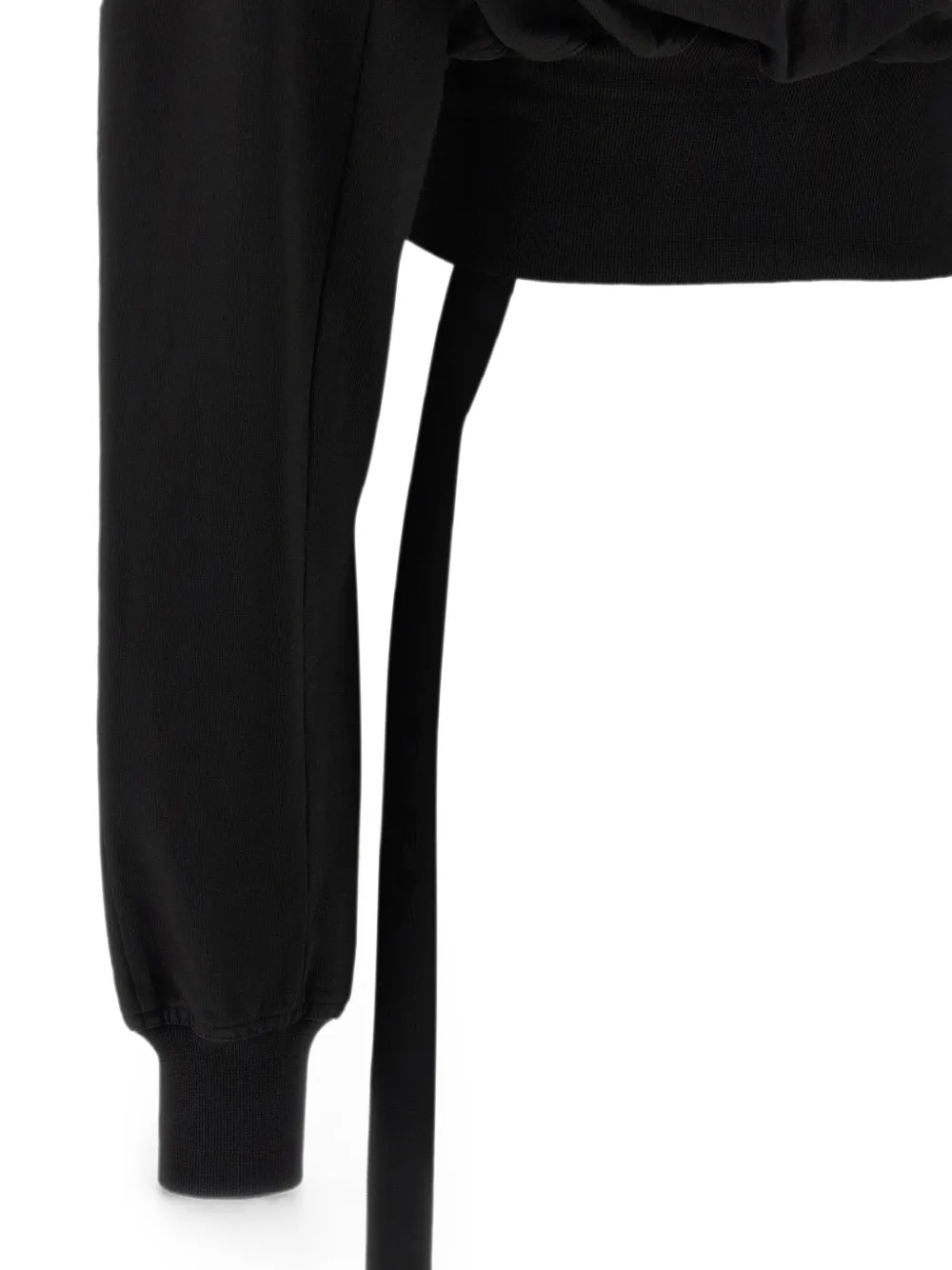 Rick Owens DRKSHDW Collage Gimp hoodie Zwart