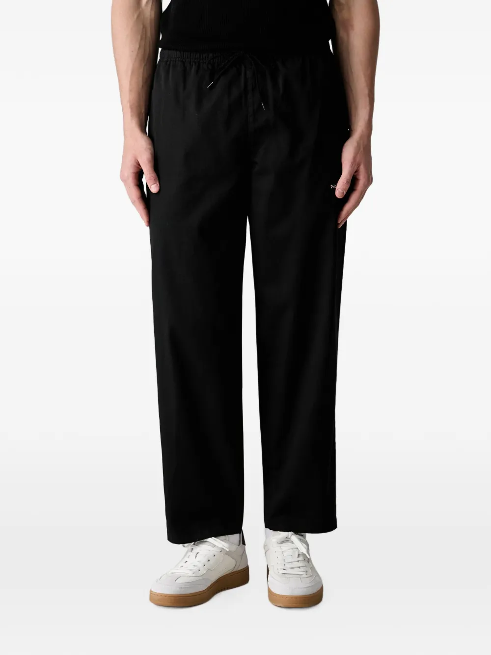 Neighborhood pantalon à logo brodé - Noir Neighborhood pantalon à logo brodé - Noir