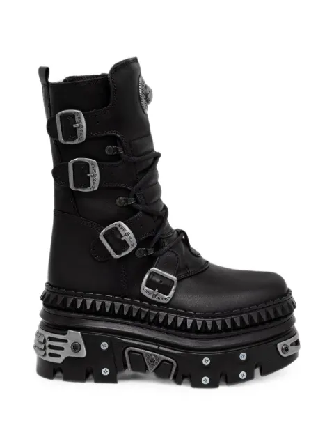 NEW ROCK buckled platform boots