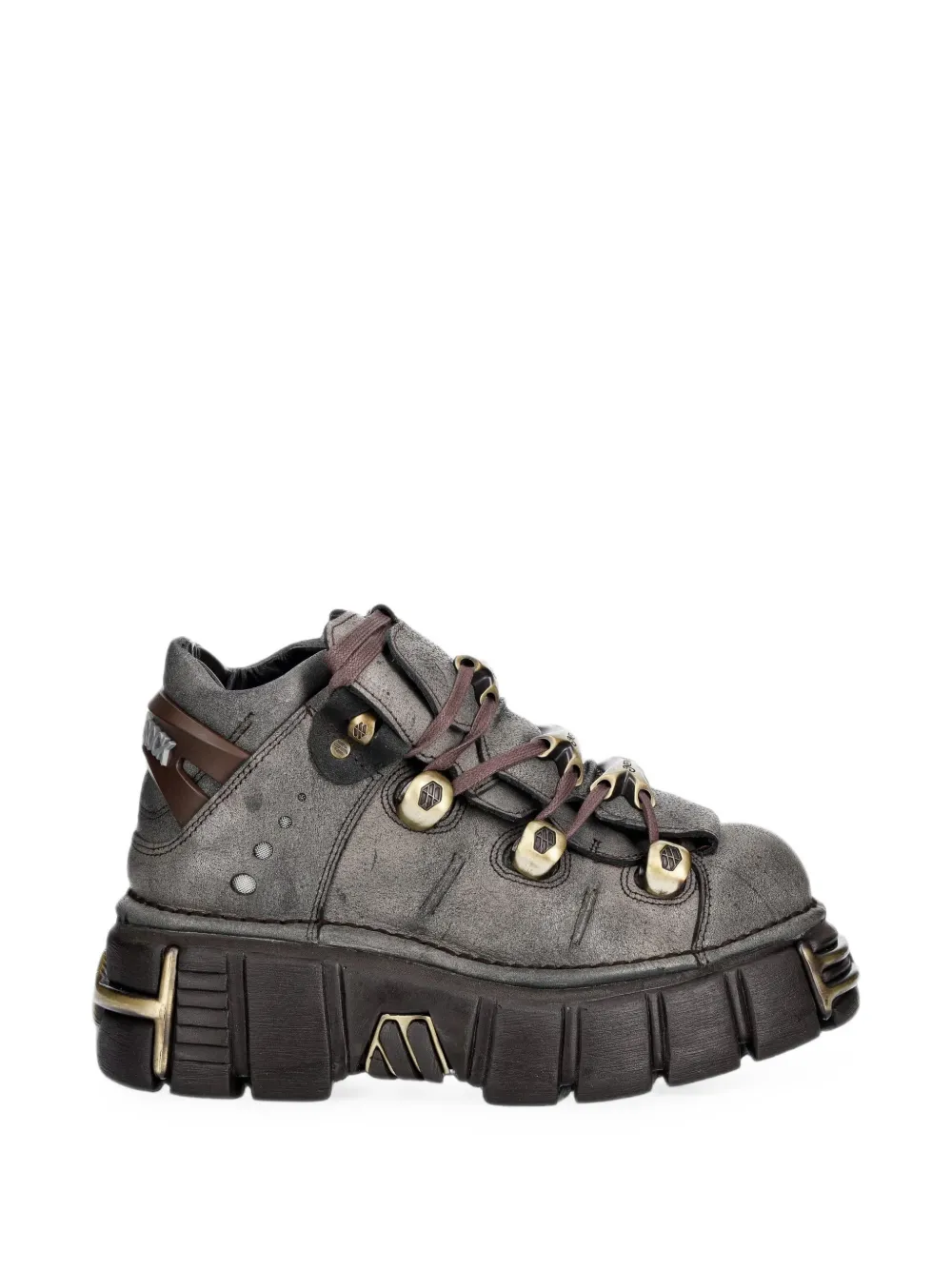 NEW ROCK M-106XL-C196 platform ankle boots Grijs