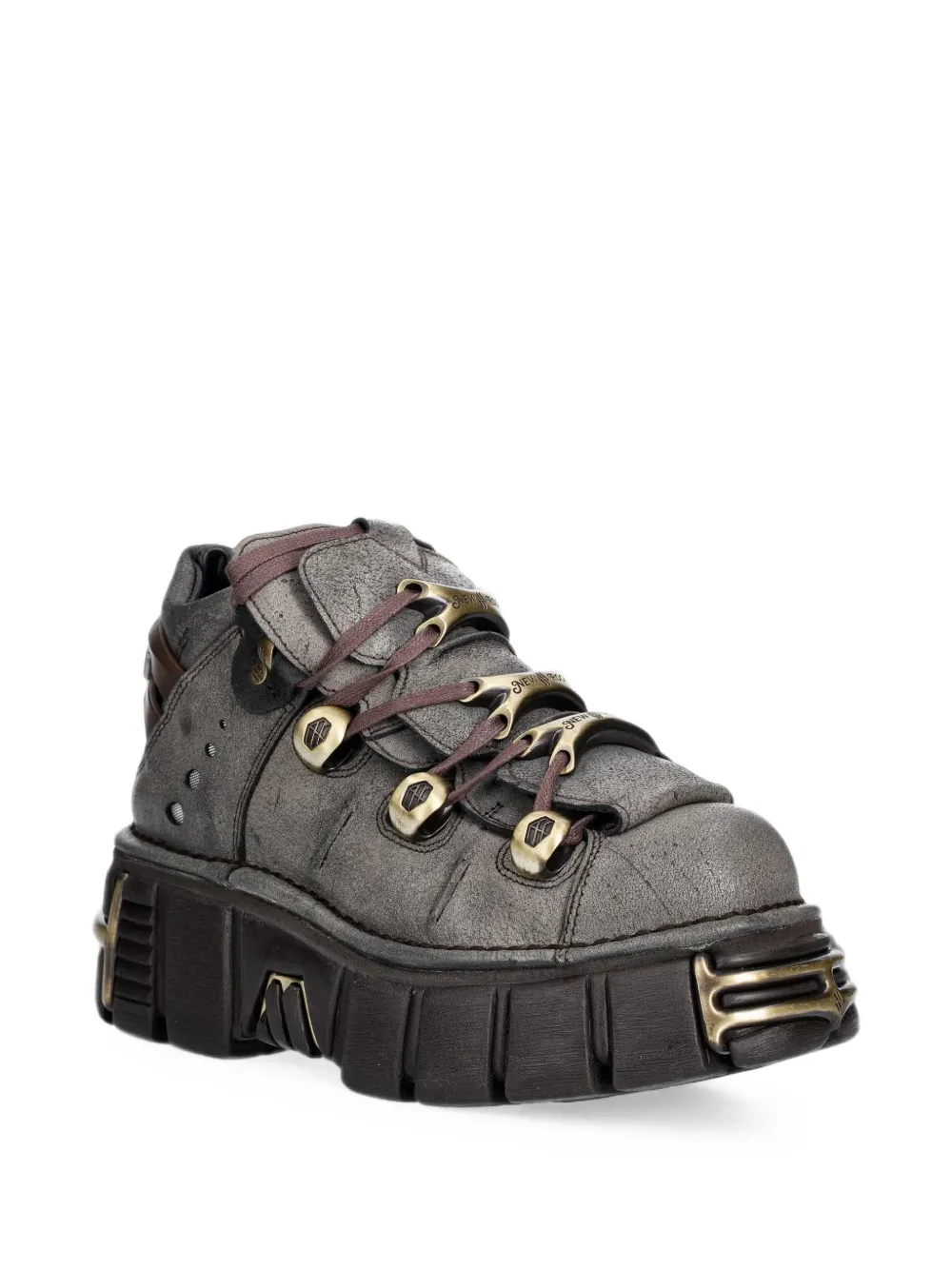 NEW ROCK M-106XL-C196 platform ankle boots Grijs