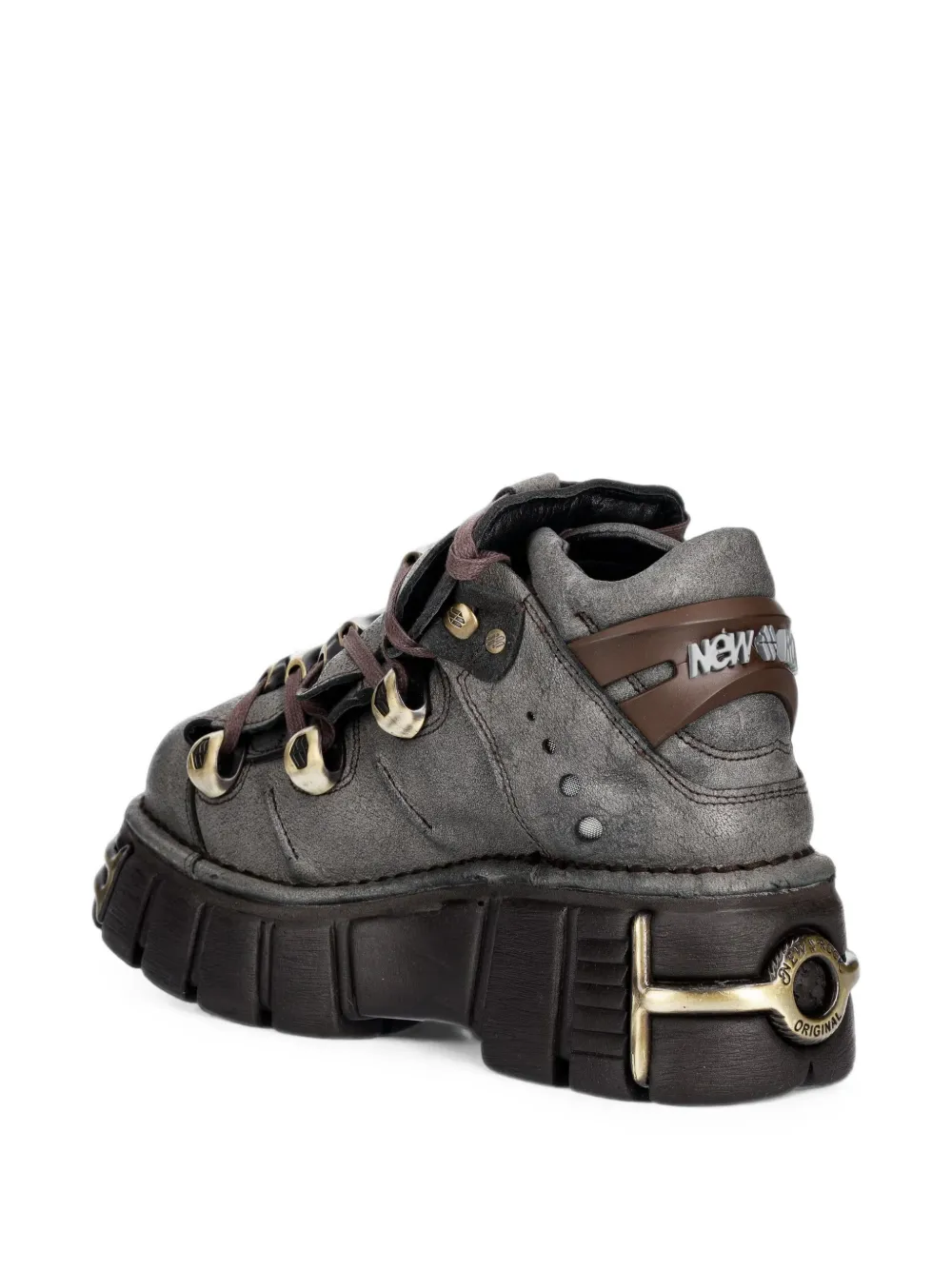 NEW ROCK M-106XL-C196 platform ankle boots Grijs