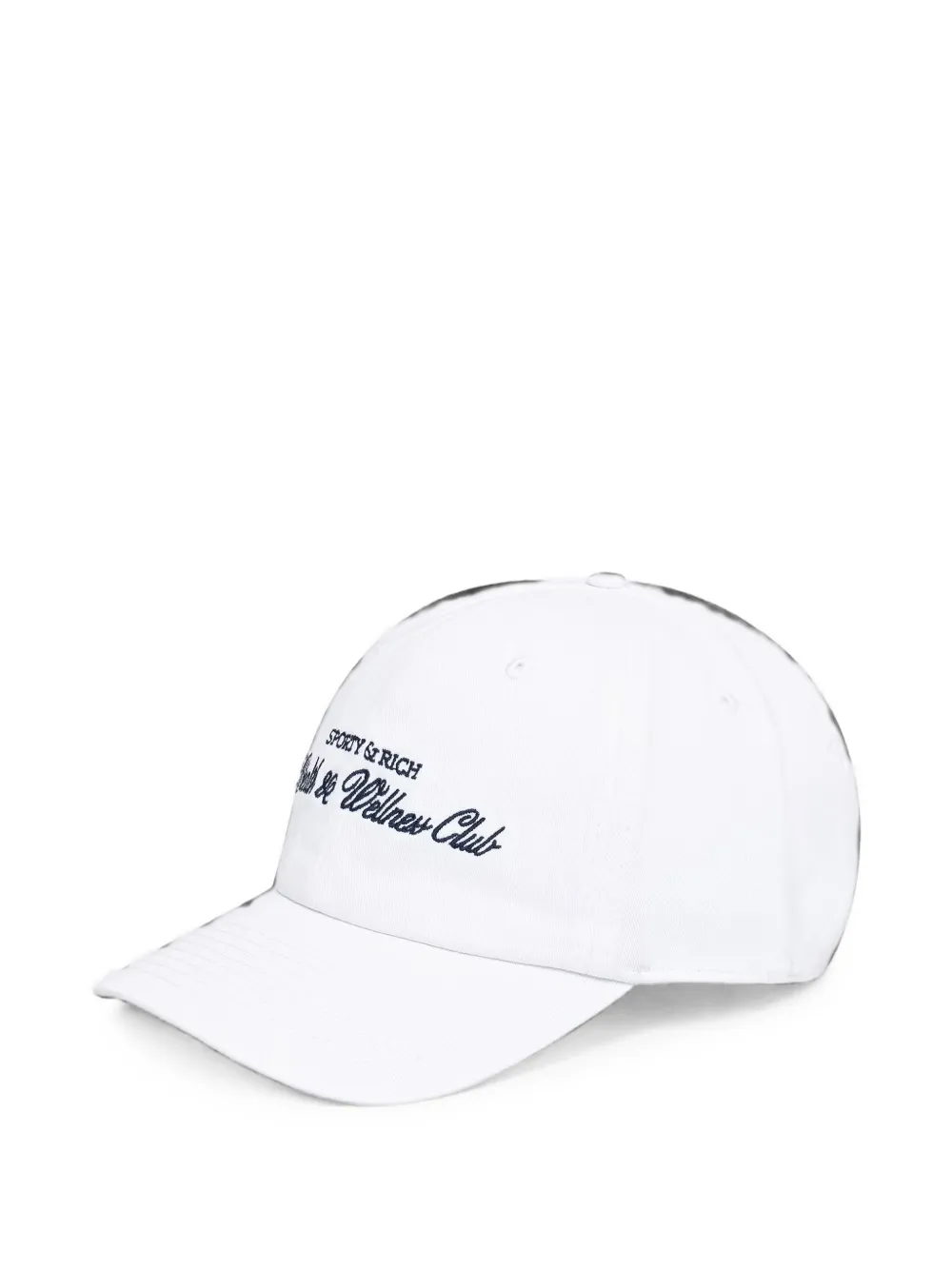 Sporty & Rich H&W Club Hat embroidered-logo baseball cap - Weiß