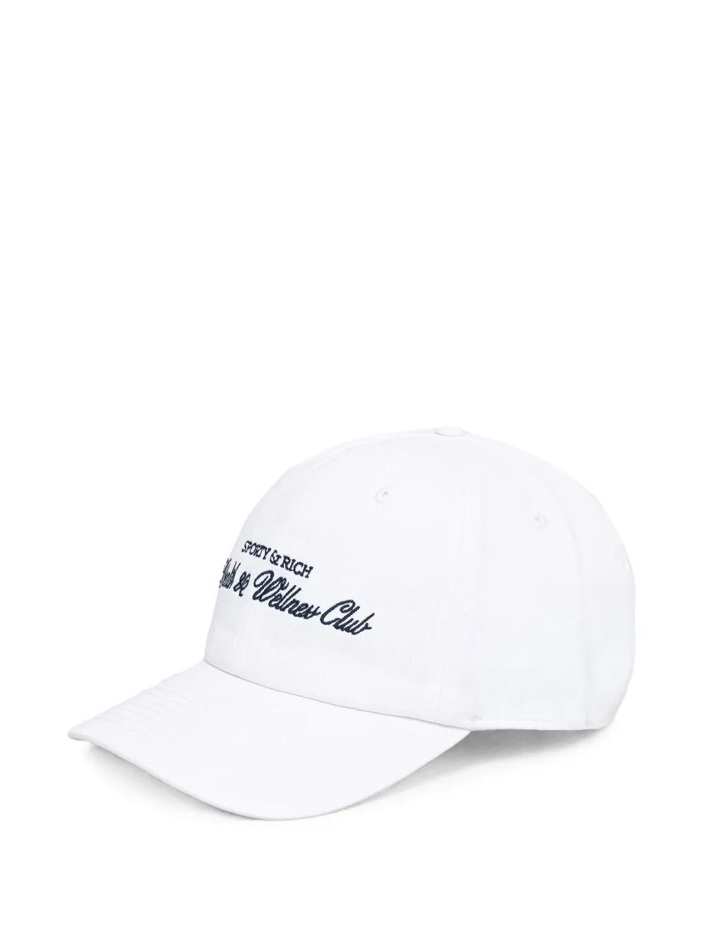 Sporty & Rich H&W Club Hat embroidered-logo baseball cap - Bianco