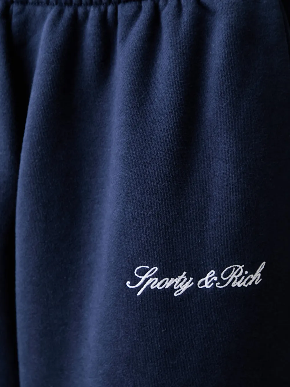 Sporty & Rich logo-embroidered track pants Blauw