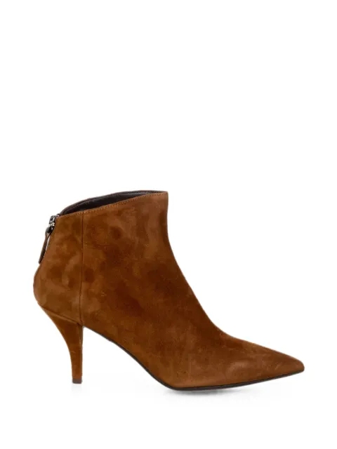 Chantal pointed-toe rear-zip ankle boots