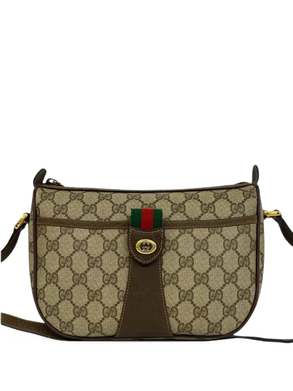 Gucci Pre-Owned 20th Century GG Supreme Web crossbody bag - Nude