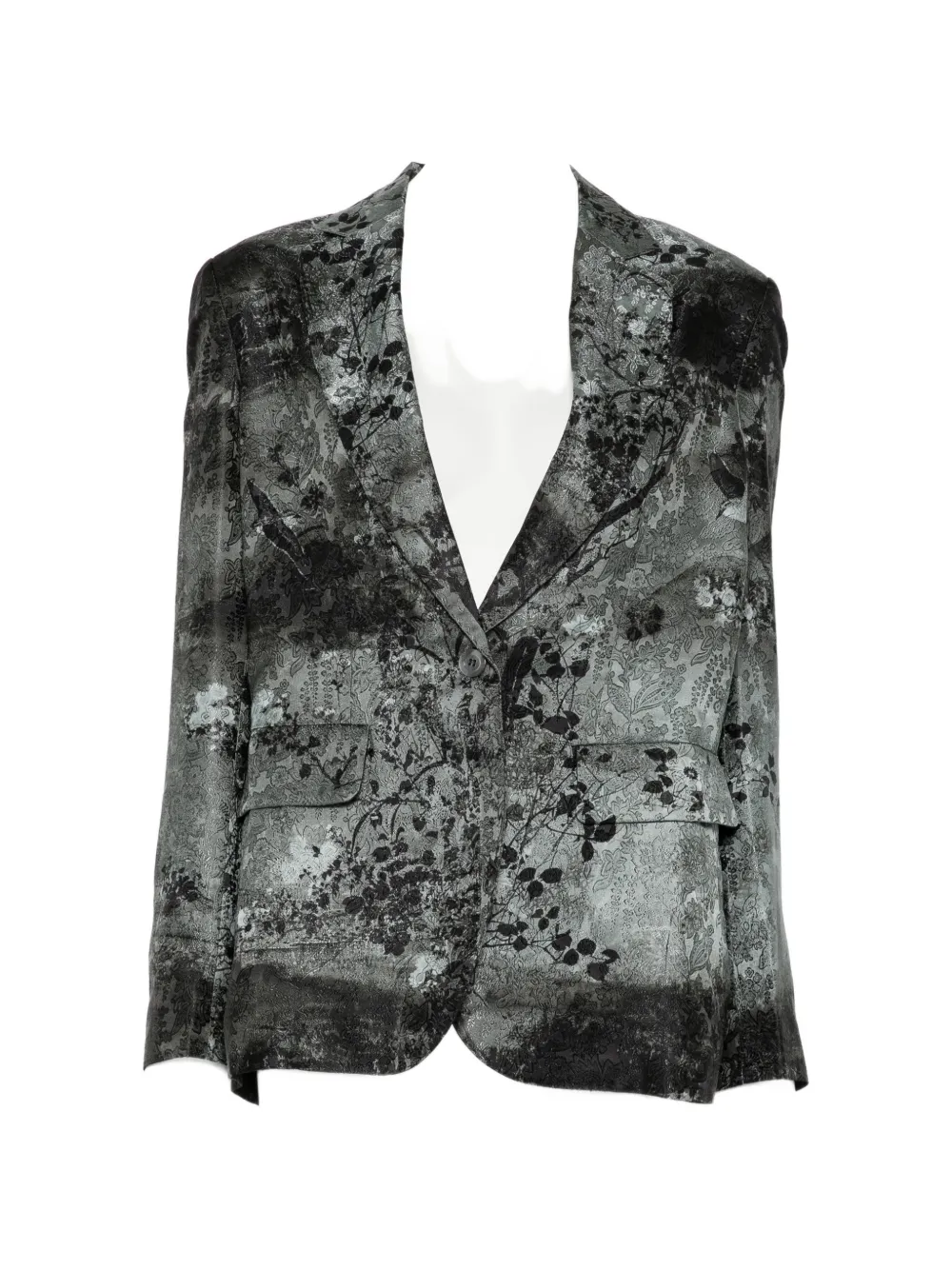 Pierre-Louis Mascia Blazer mit Blumenprint - Grau