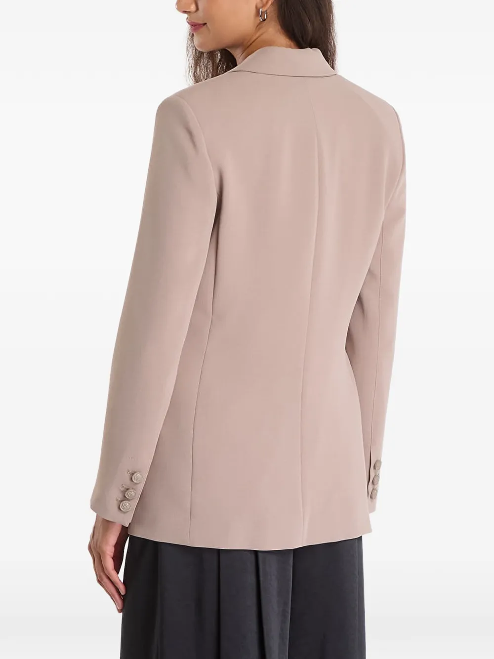GUESS USA Blazer met enkele rij knopen en gekerfde revers Beige