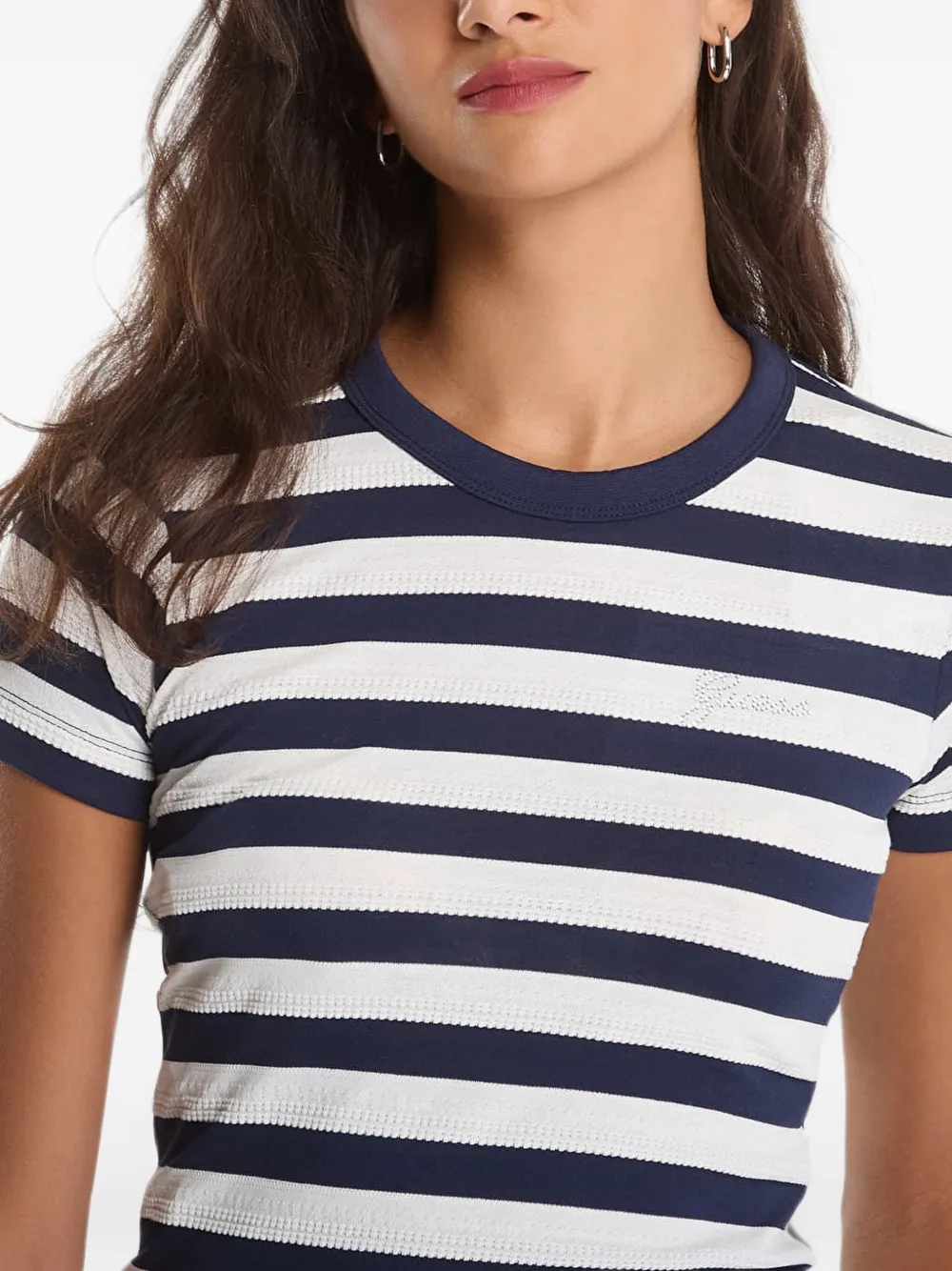 GUESS USA Gestreept T-shirt Wit