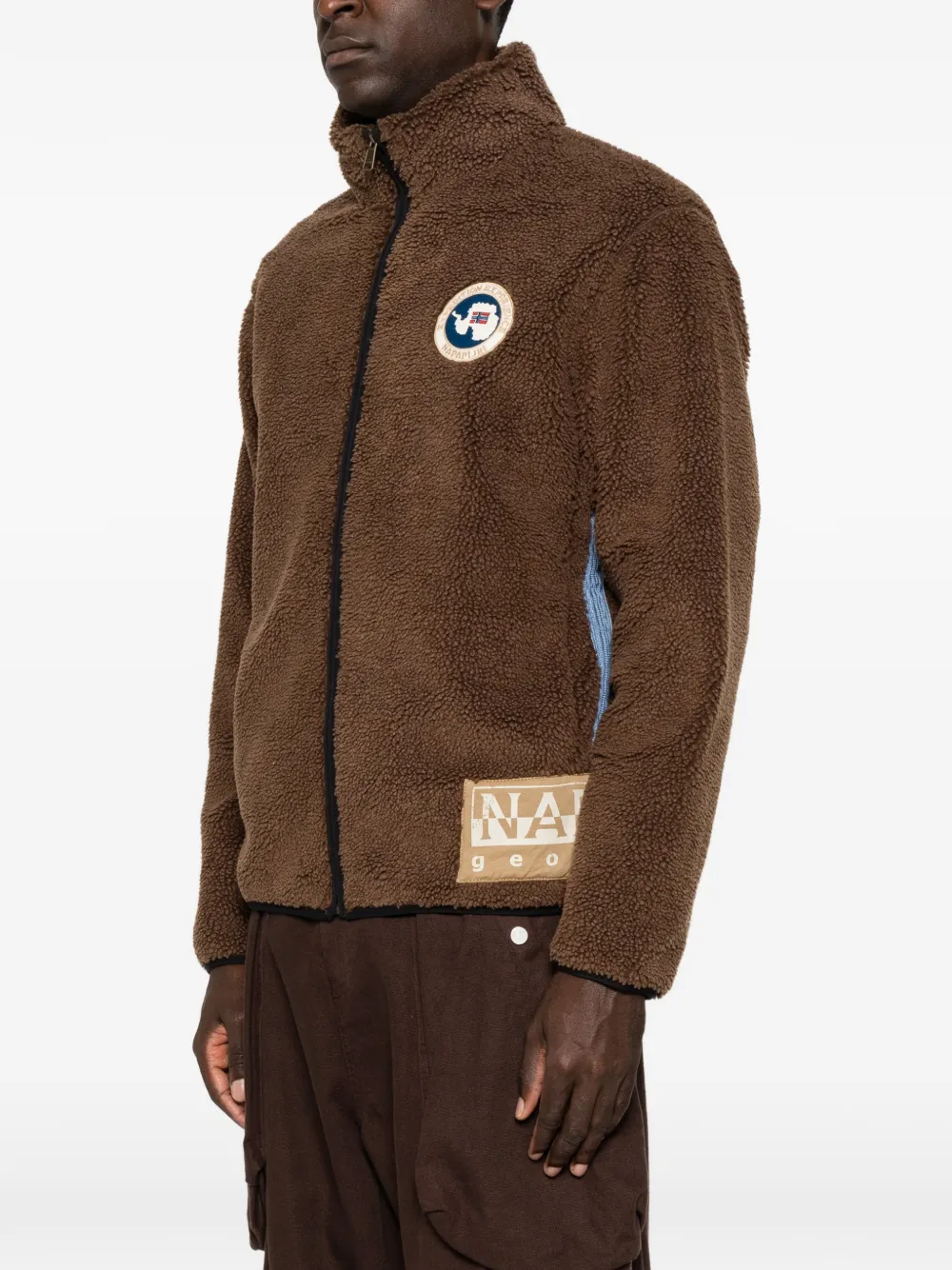 Napapijri Jack met logopatch Bruin