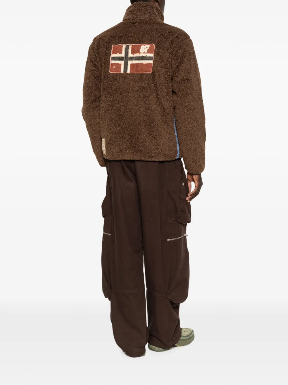 Napapijri Jack met logopatch Bruin