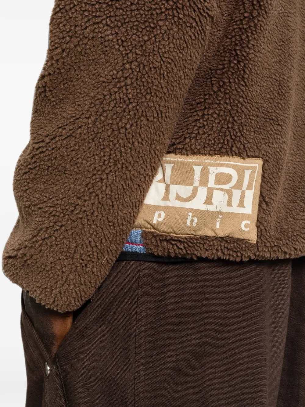 Napapijri Jack met logopatch Bruin