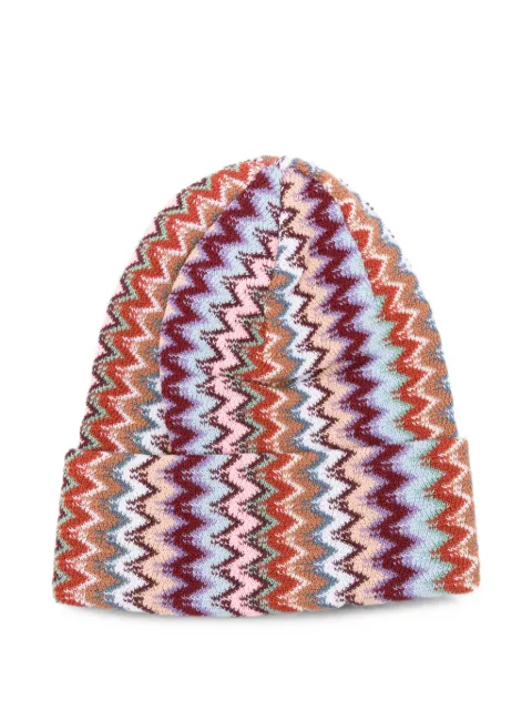 Missoni gorro de punto en zigzag