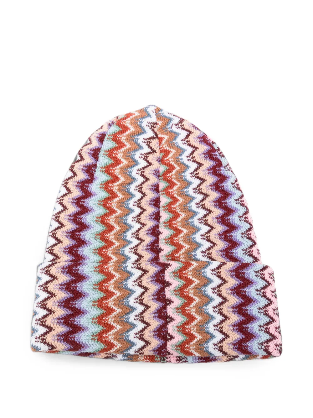 Missoni Gebreide muts met zigzag-patroon Rood