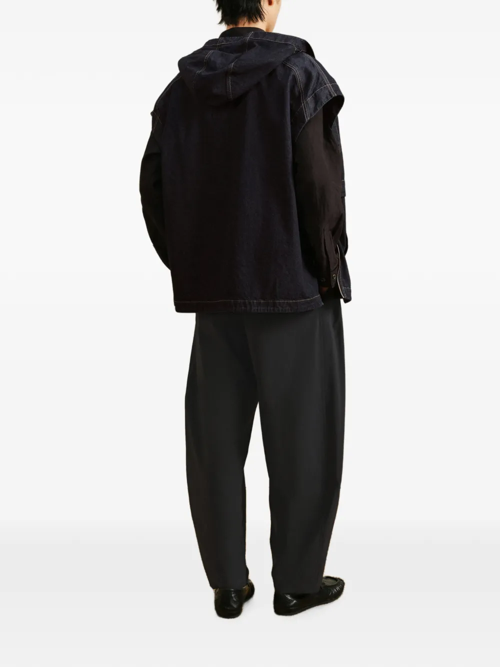 CROQUIS Ruimvallende broek Grijs
